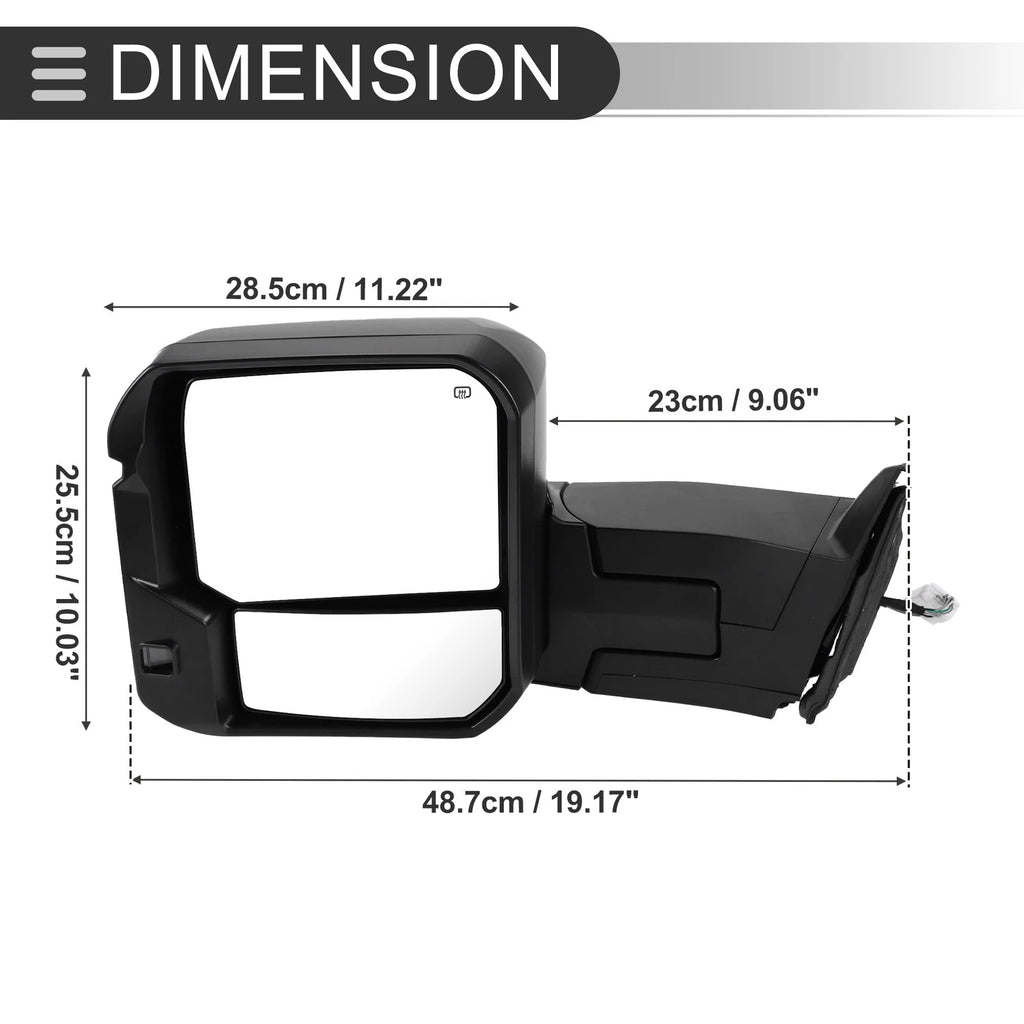 Set of 2 Tow Mirrors for Toyota Tundra (2022–2023)