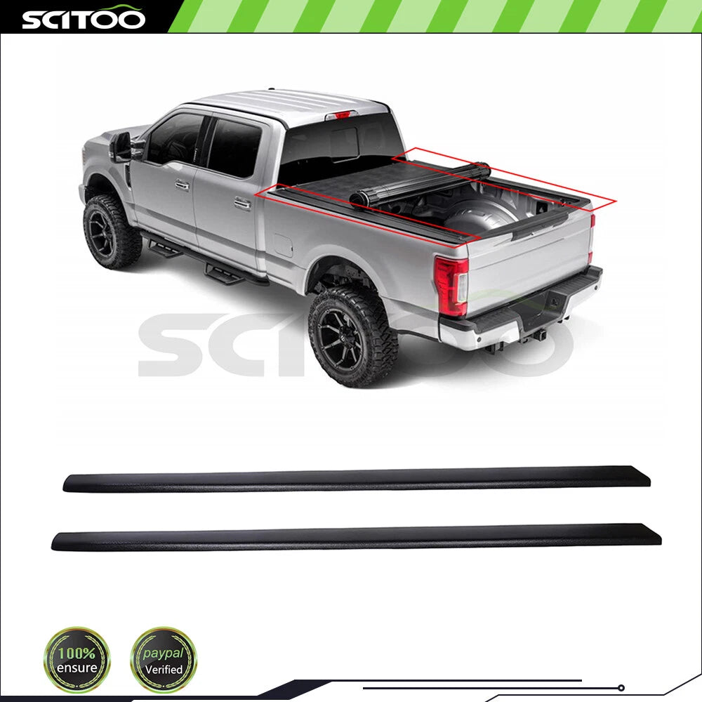 Set of 2 Black Side Bed Caps for Chevy Silverado GMC Sierra (1999–2006)