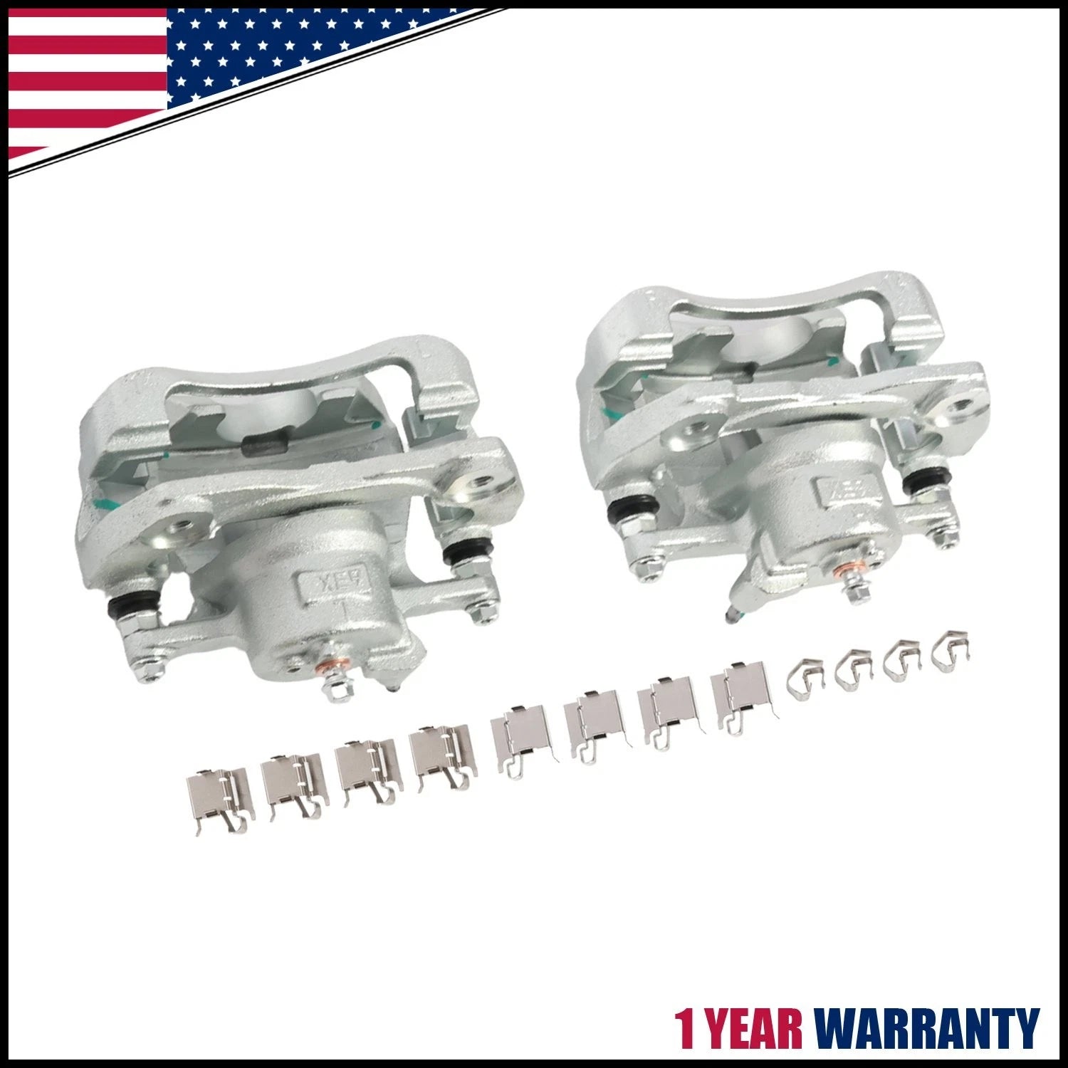 Front Brake Calipers w/ Bracket for Toyota Corolla Matrix (2009–2019)