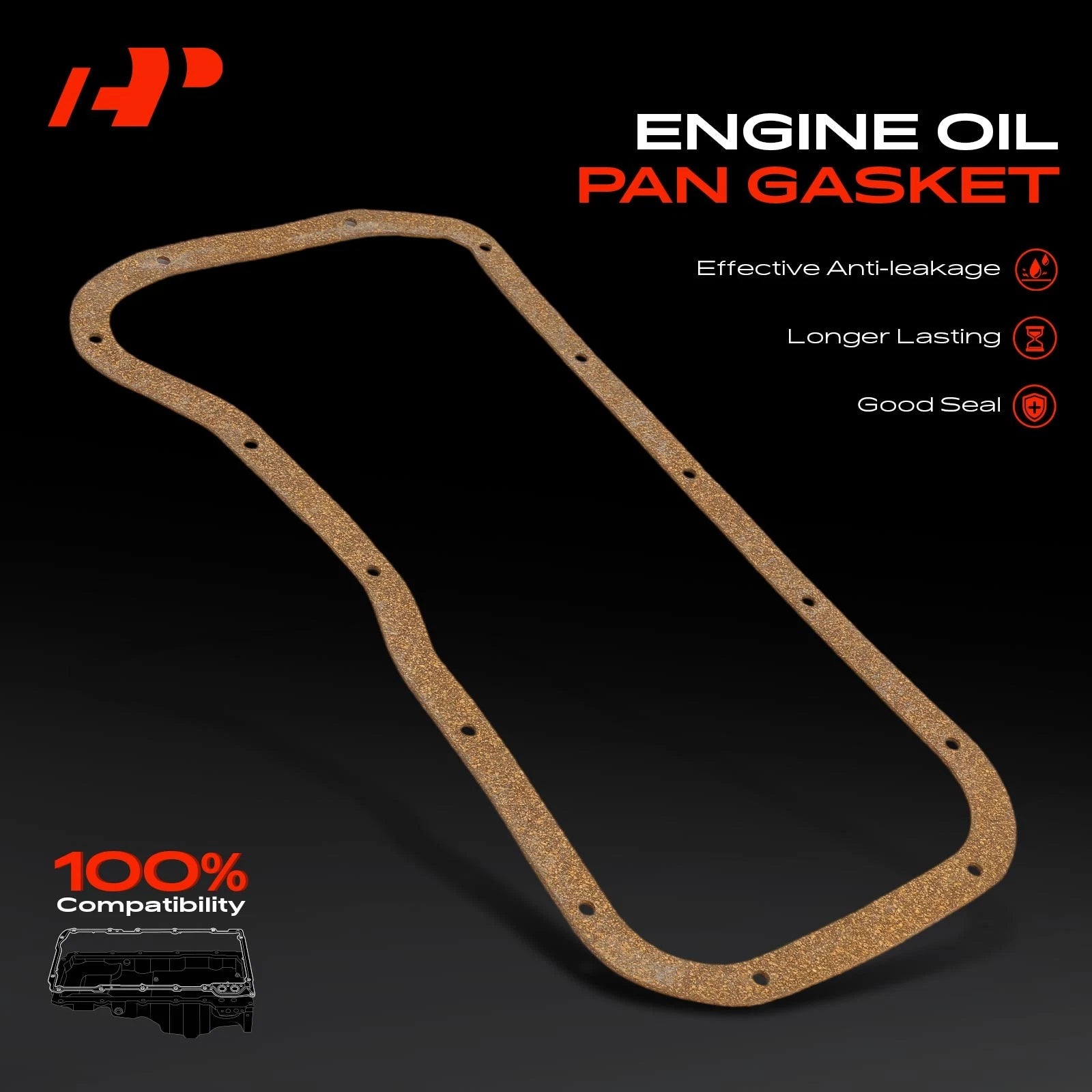 Engine Oil Pan Gasket for Nissan Stanza Axxess (1990–1992)