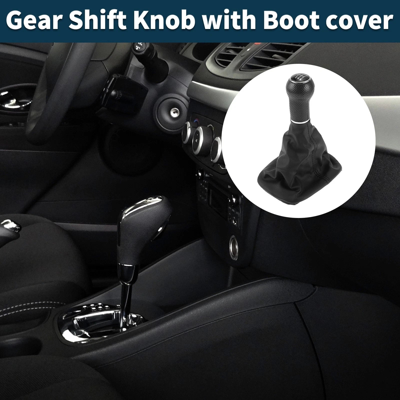 6 Speed Gear Shift Knob W/ Cover No. 1J0711113C for Volkswagen Golf (1997–2006)