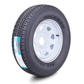 ROCKMAN ST175/80R13 Trailer Tire 8-Ply D 97M 5x4.5 PCD White Spoke Rim
