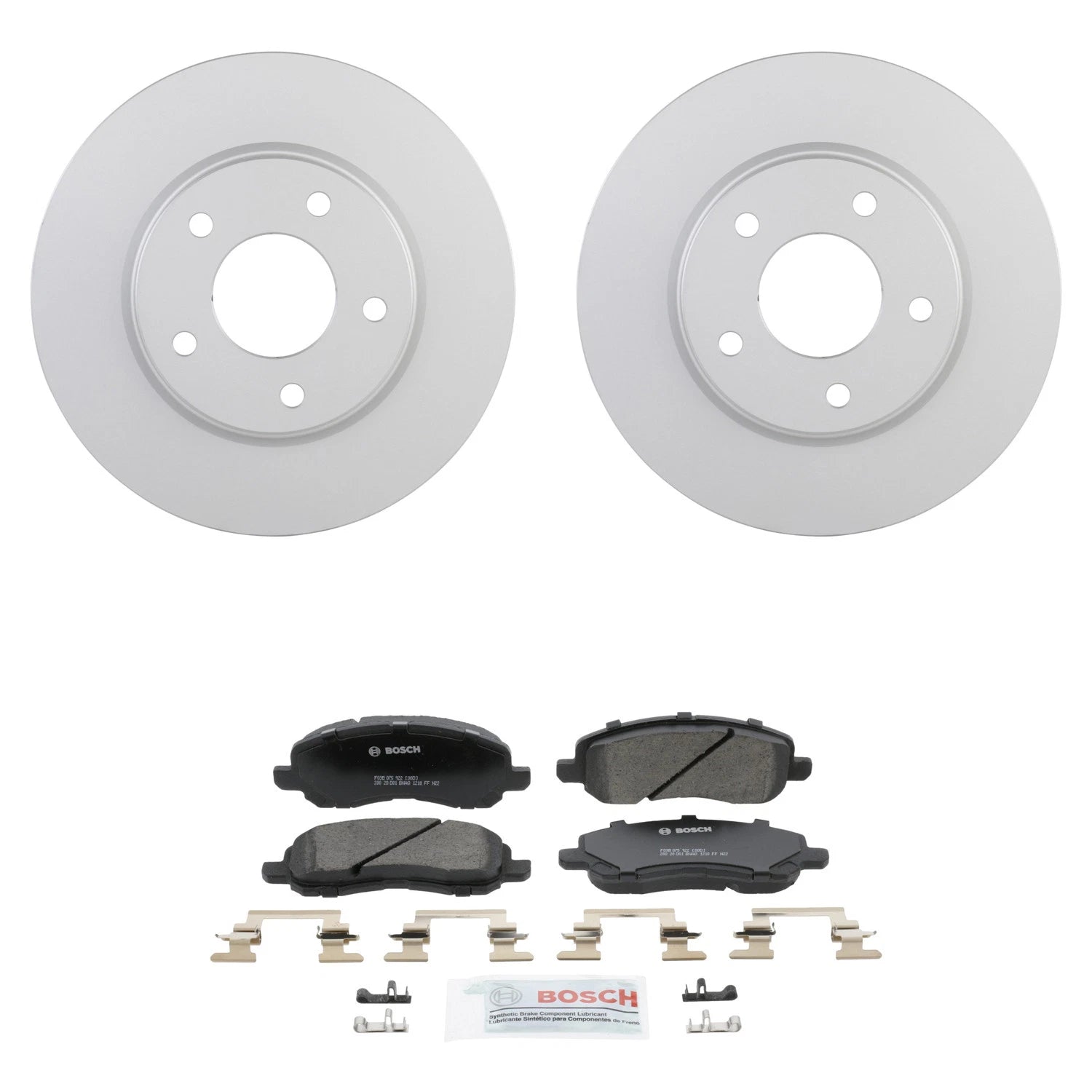 Set of 4 Bosch Quietcast Ceramic Disc Brake Pads for Caliber Lancer (2007–2016)
