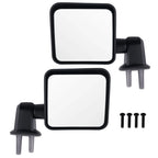 Black Manual Side Mirror for Jeep Wrangler Sport (2007–2017)