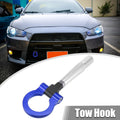 Tow Hook Screw On Round Ring for Mitsubishi Lancer EVO X (2008–2015) - Blue