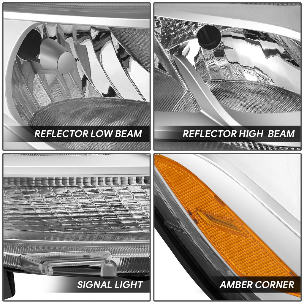 Chrome Amber Headlight for Mercedes Benz Sprinter 1500 (2019–2024)
