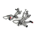Rearset Foot Pegs for Ducati Panigale V4 (2018-2020) - Silver