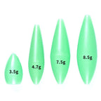4PCS Glow Weighted Fishing Float Accessories for Universal Use