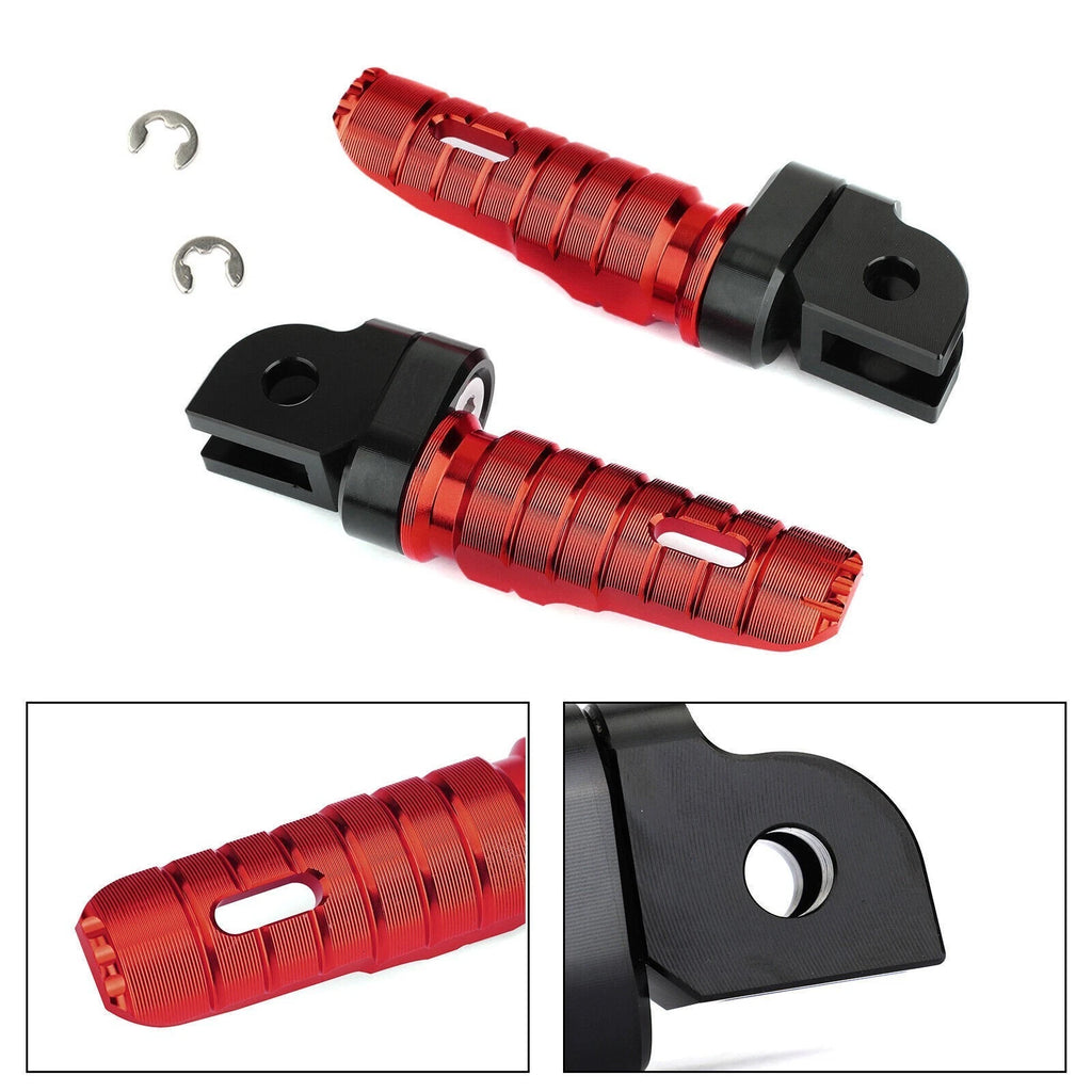 Front Footrests Foot Pegs for Yamaha FZ-07 FZ-09 FJ-09 FZ-10 XSR 700 900 FZ8 (2013–2020) Red