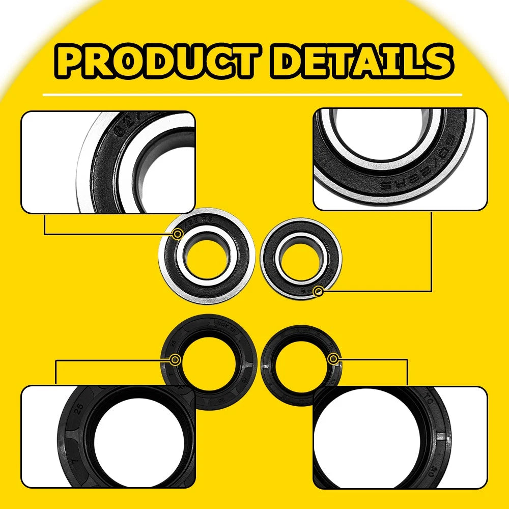 Rear Wheel Bearing & Seals Kit for Yamaha YZ250X (2016–2018) EPY
