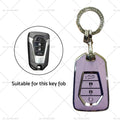 TPU Key Fob Cover for Isuzu D-MAX MU-X MUX (4 Button) (Purple)