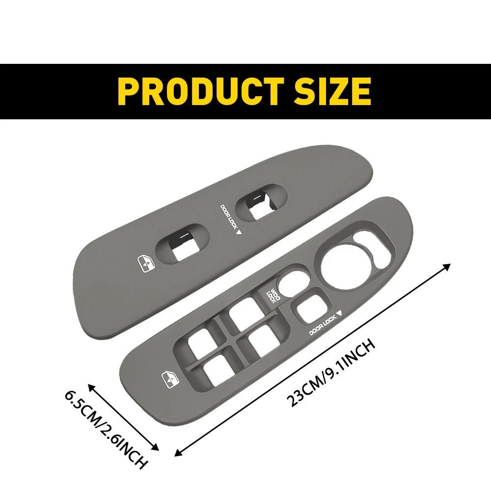 2X Window Switch Bezel for Dodge Ram 1500 2500 3500 (2002–2010)