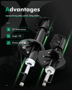 Set of 4 Shocks Struts for Mazda Protege (2000–2003)