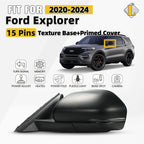 Side Mirror for Ford Explorer (2020–2024) Power w/Turn Signal & BSD, Left 15 Pins