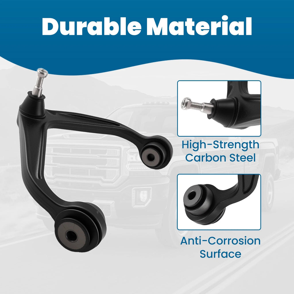 Front Upper Control Arms w/ Ball Joint for Silverado Sierra 2500 3500 HD (2011–2019)