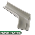 Set of 4 Tan RV Rain Gutter Spouts for Left & Right Sides