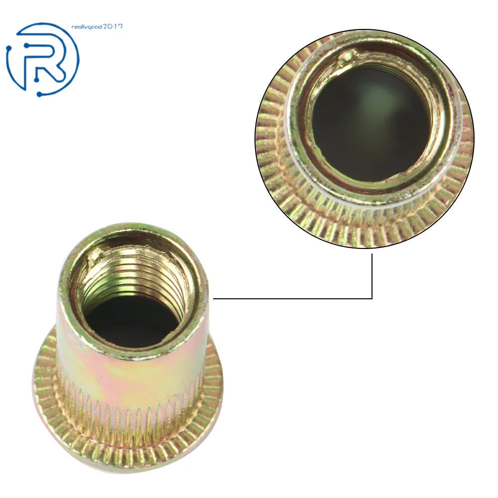 50 × Stainless Steel Rivet Nuts M10 for Metric Applications