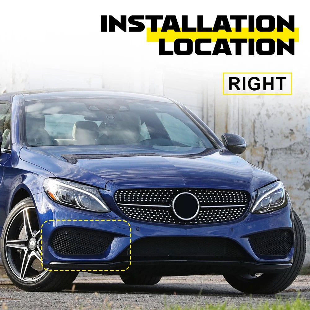 Front Fog Light Cover for Mercedes Benz C300 (2015–2018)
