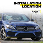 Front Fog Light Cover for Mercedes Benz C300 (2015–2018)