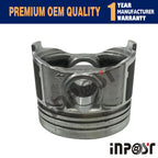 Set of Piston STD for Kubota Z602 D902 (Oil Ring 3mm)