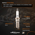 4x Spark Plugs for Pontiac Solstice/Saturn Sky 2.4L (2006–2010) XP3923
