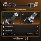 Front Struts w/ Spring, Control Arm, Sway Bar Link, CV Axle for Toyota Sienna (2011–2014)