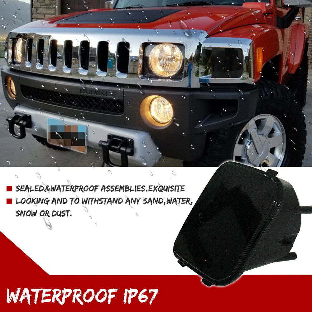 2X Smoked Lens Front Corner Signal Lights for Hummer H3 (2006–2010)