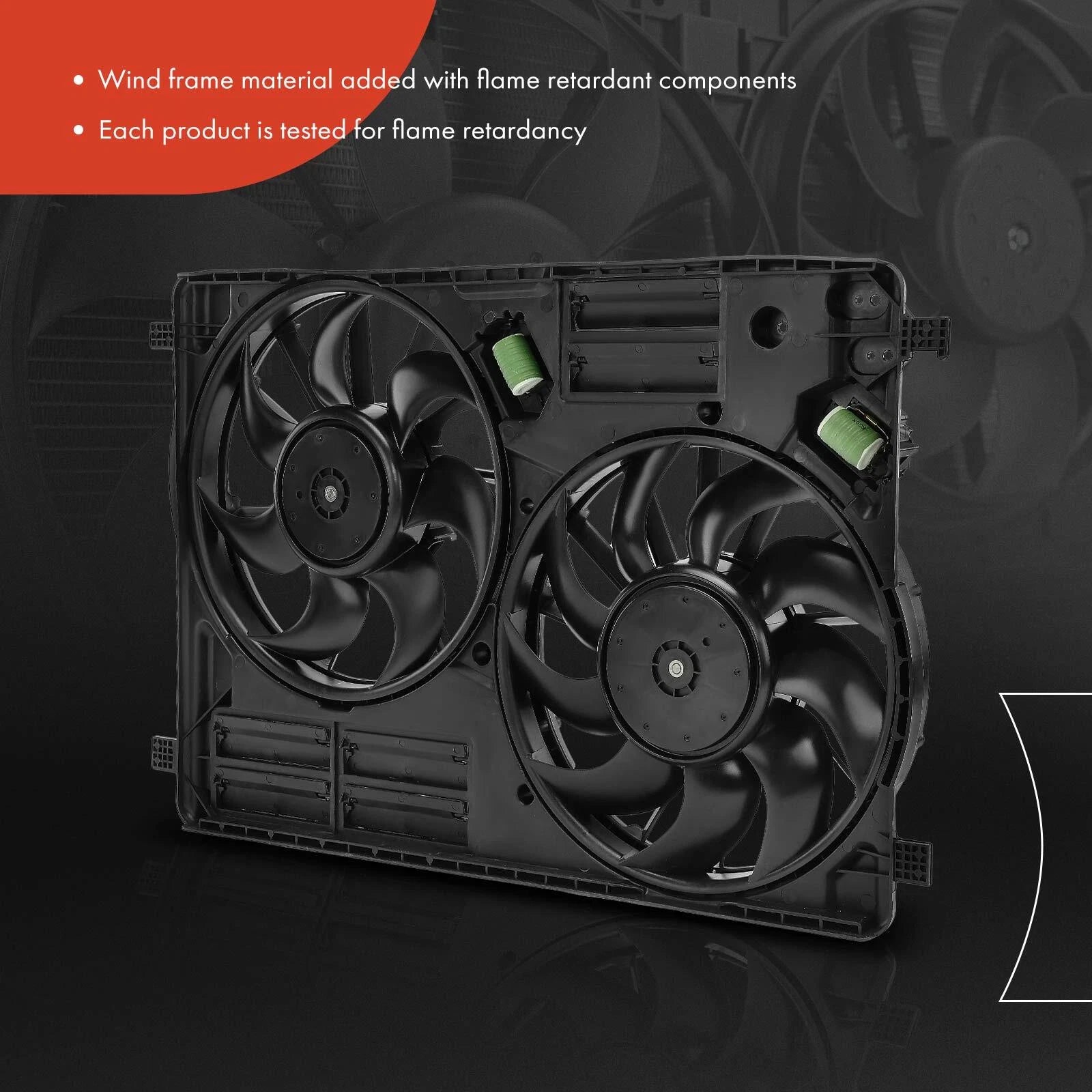 Dual Cooling Fan Assembly for Ford Escape (2017-2019) Focus (2016-2018)