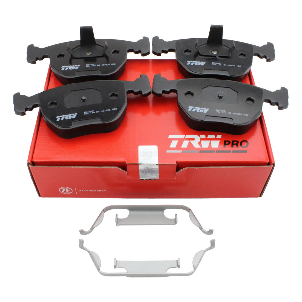 Set of 4 TRW Pro Low-Metallic Brake Pads for BMW E38 E39 E53 (1995–2003)