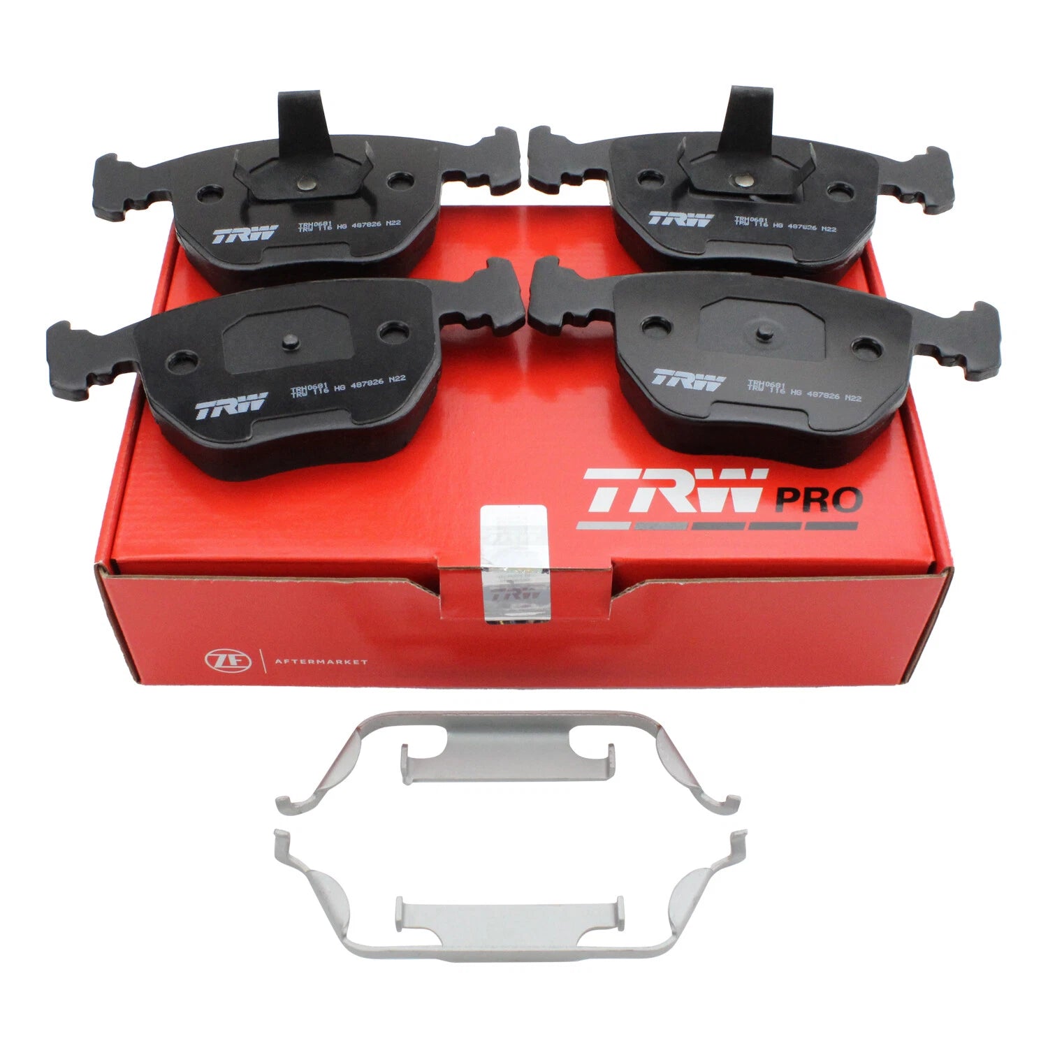 Set of 4 TRW Pro Low-Metallic Brake Pads for BMW E38 E39 E53 (1995–2003)