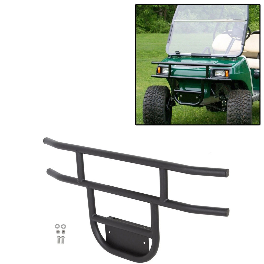 Black Steel Front Bumper Brush Guard for Club Car DS (1981–Present)