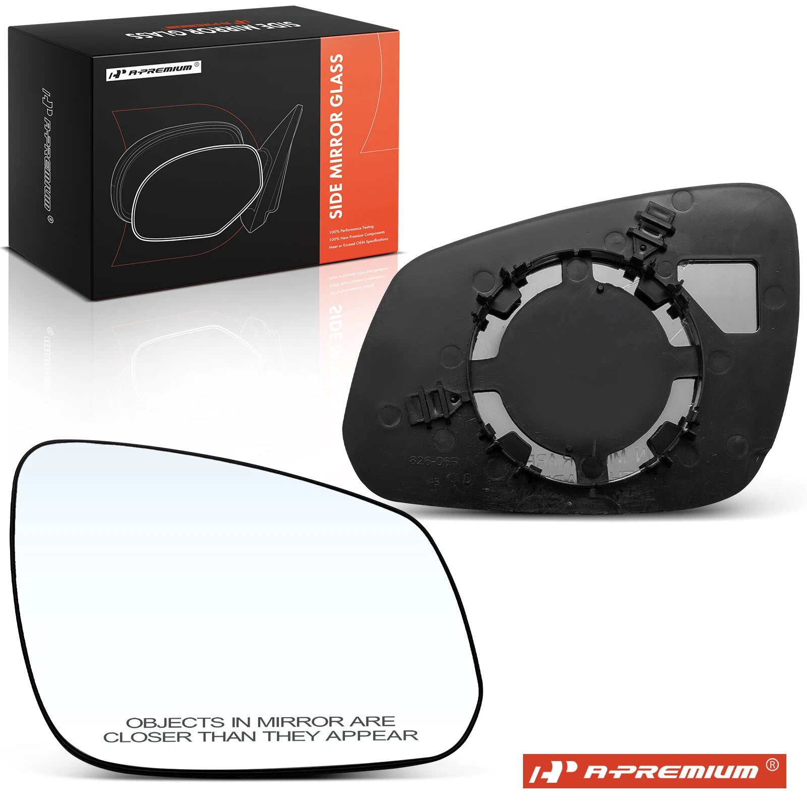 Passenger Manual Mirror Glass for Chevrolet Spark (2016–2018)