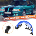 10X Spark Plug Wire Ignition Coil Cable for Ford F-150 (1979–1995) 5.0L 5.8L