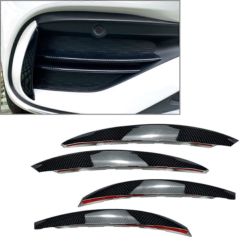 Carbon Front Bumper Splitter Fin Spoiler Canard for Mercedes Benz C-Class (2022–2023)