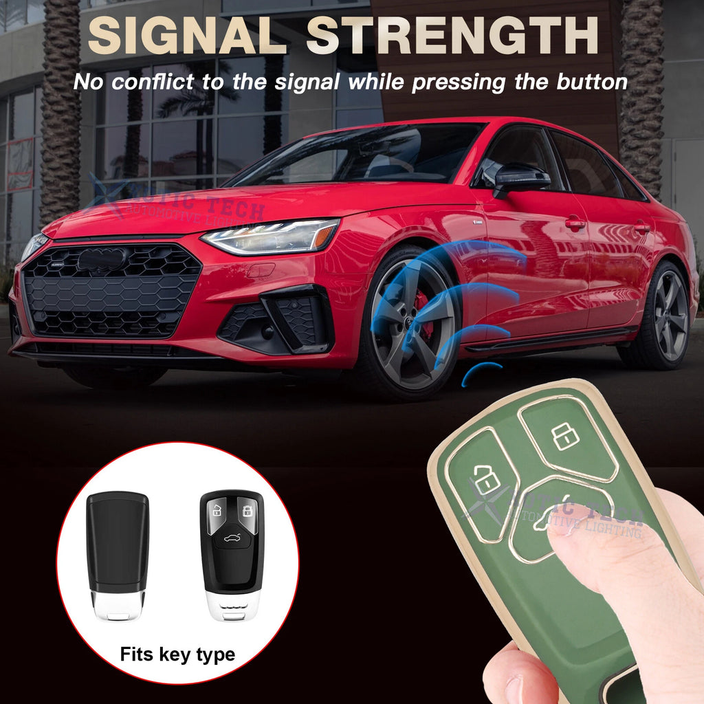 Smart Key Fob Cover for Audi A4 Q5 A6 S7 A8 (2017-2024)