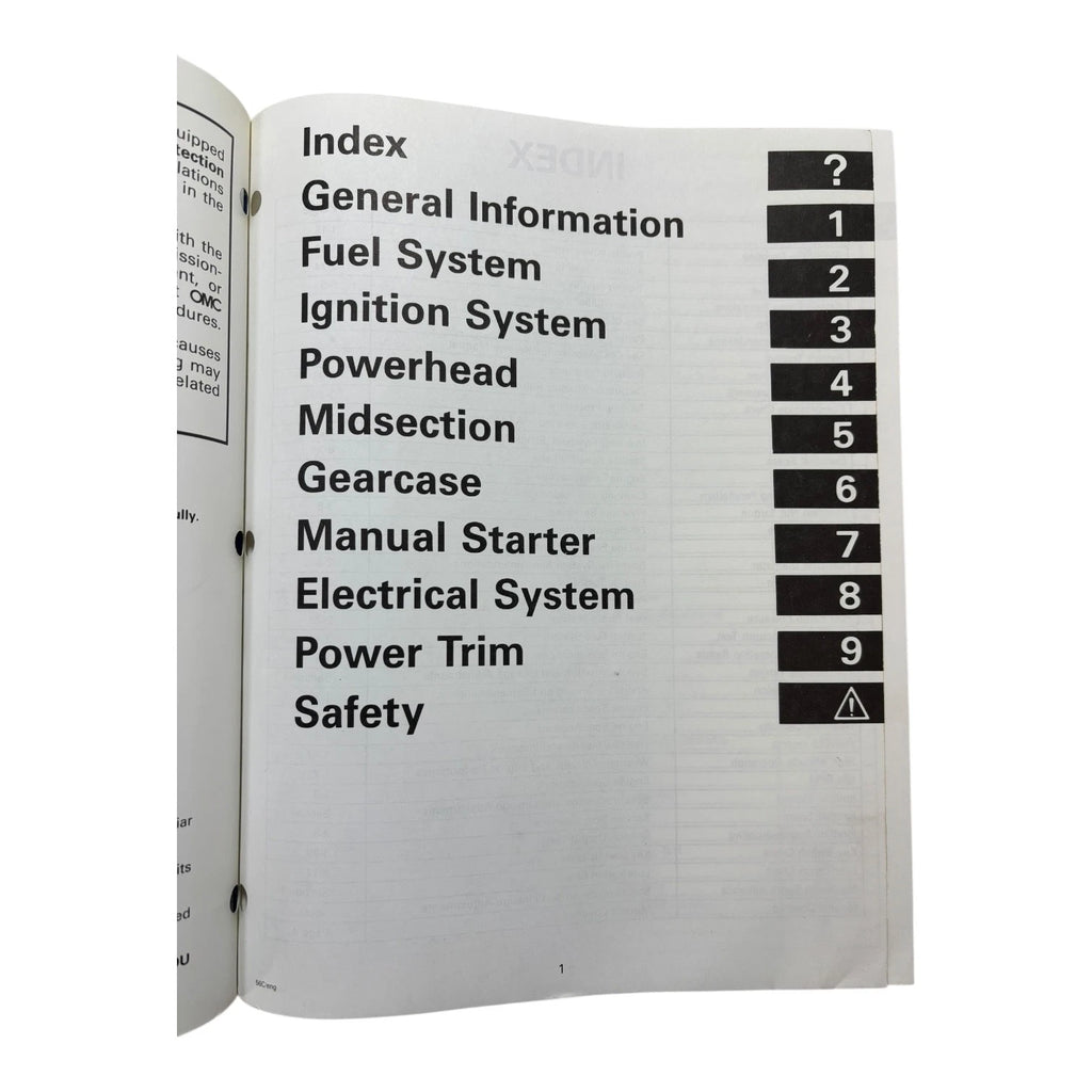 Evinrude Johnson Outboards Service Manual 520208 for 50-70 3-Cylinder (1997)