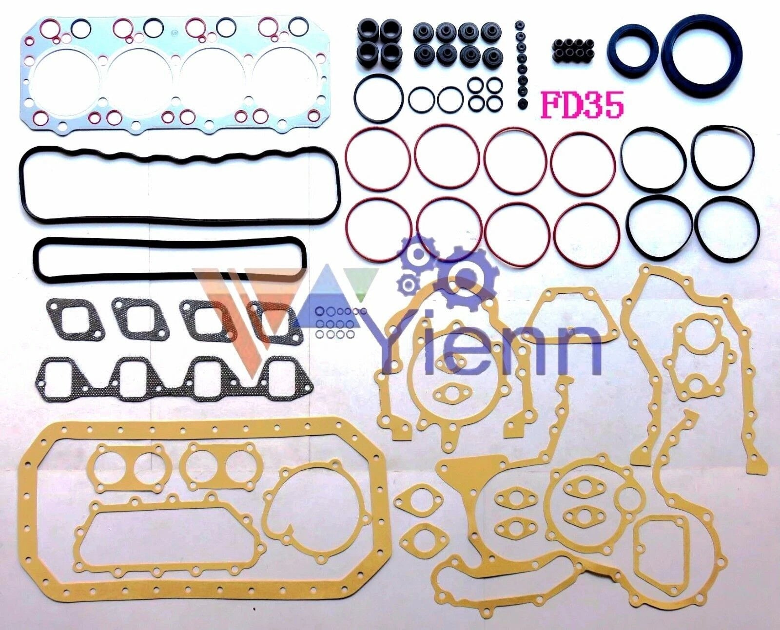 Overhaul Rebuild Kit for Nissan Hitachi Excavator EX60-1 (FD33 FD33T)