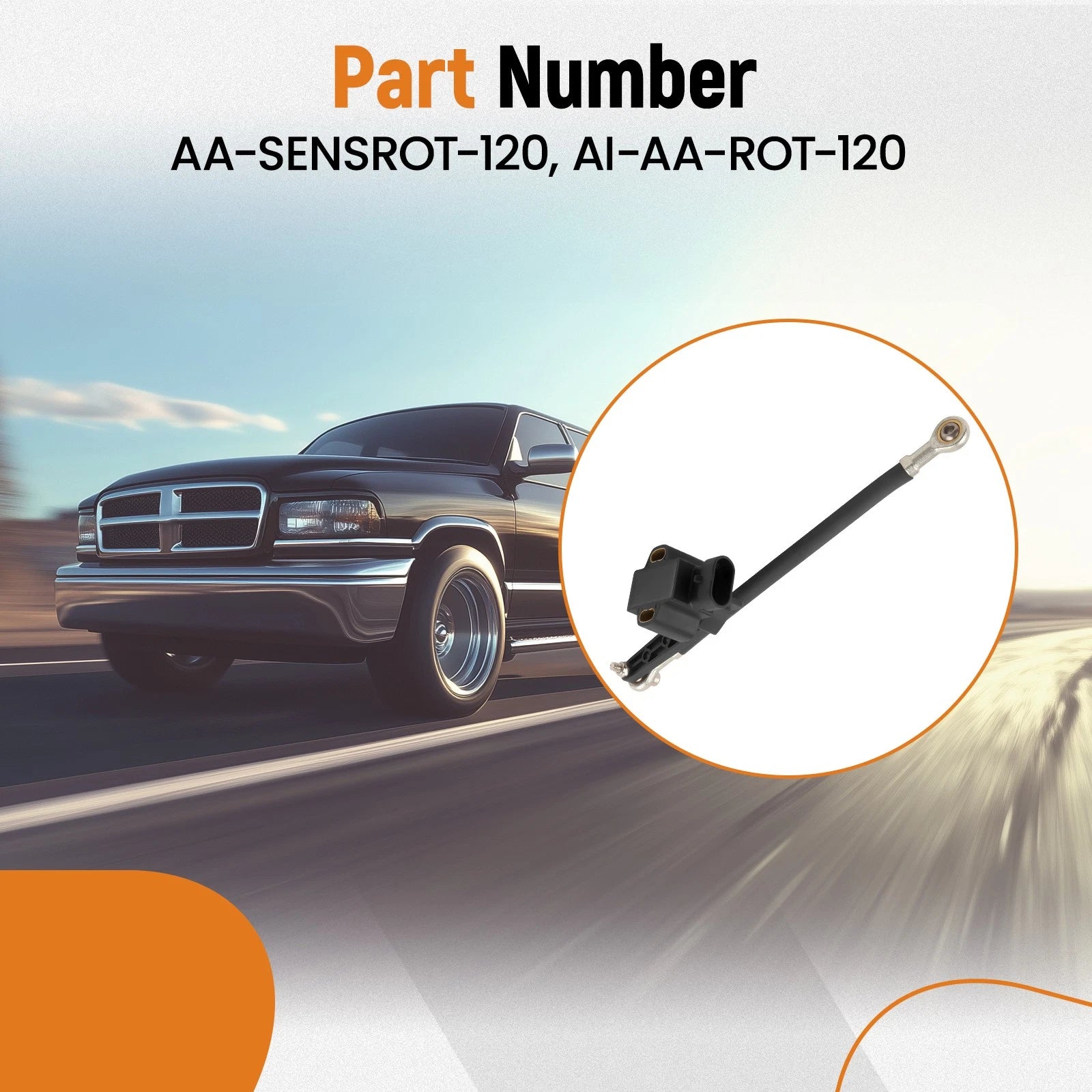 Rear Air Suspension Ride Height Level Sensor for AccuAir E-Level (2010-2020)