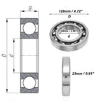 Deep Groove Ball Bearing 6213 for Scooter Skateboard Wheel (P0 65x120x23mm)