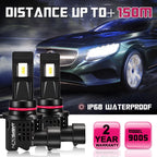 2X 9005 LED Headlight Bulb Kit for NOVSIGHT (55W 10000LM 6000K)