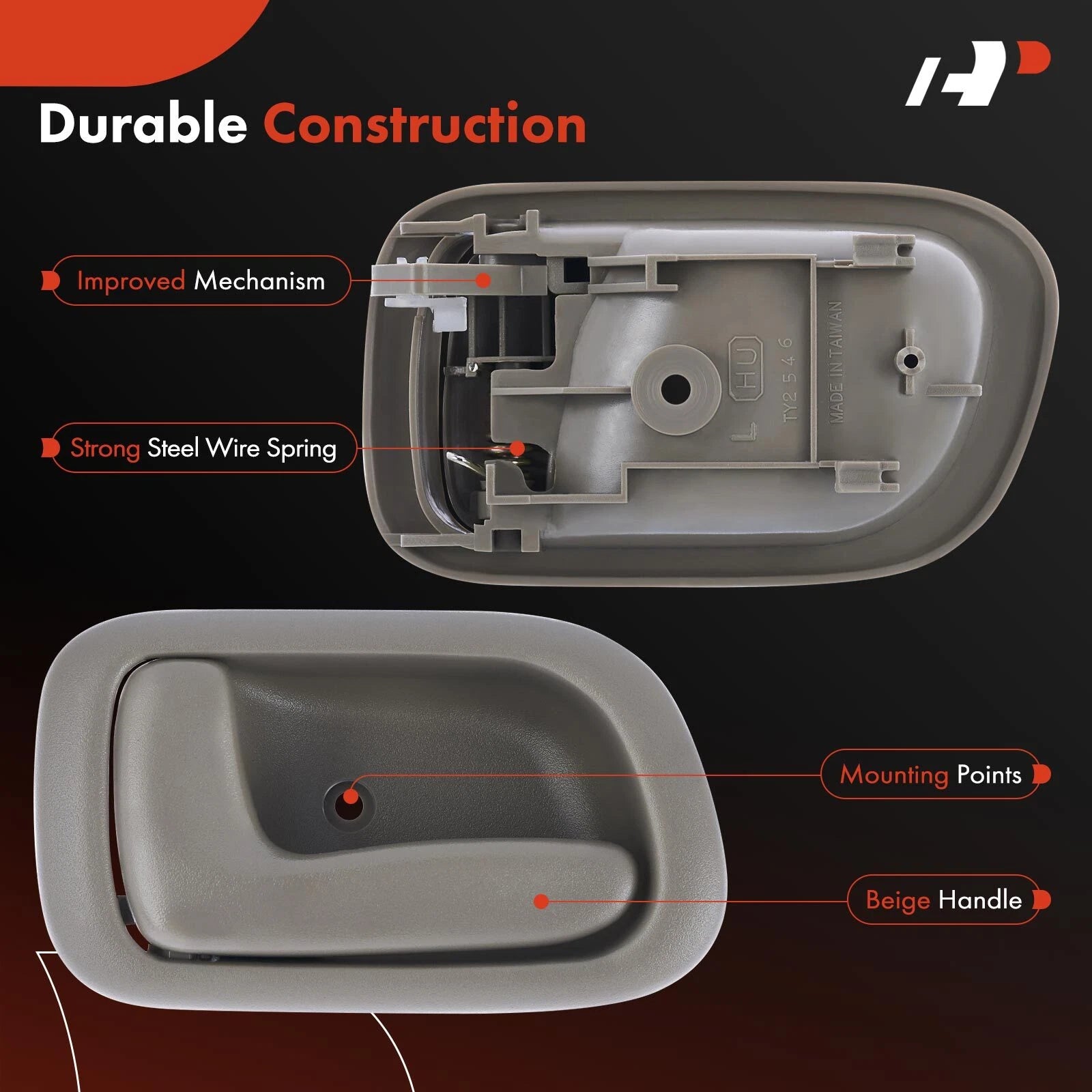 Left Interior Door Handle for Toyota Corolla (1998-2002) Sedan
