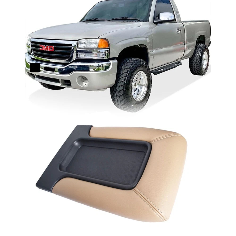 Beige Arm Rest Center Console Lid Cover for Silverado Sierra (1999–2007)