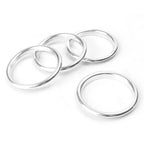 4 Pcs Silver Interior Air Vent Outlet Ring Covers for Audi A3 (2012-2019)