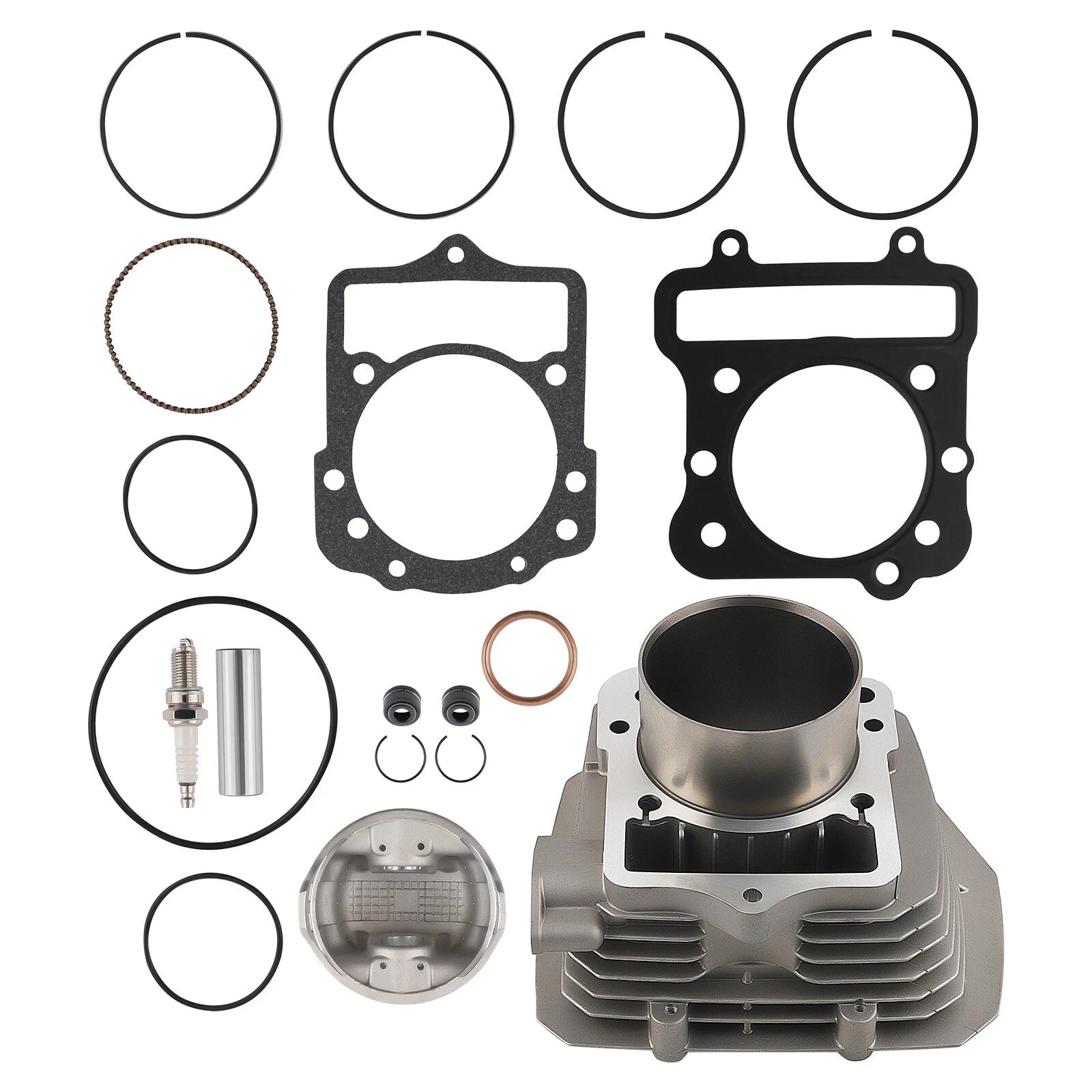Cylinder Piston Top End Kit for Kawasaki Bayou 300 KLF300B (1989–2004)