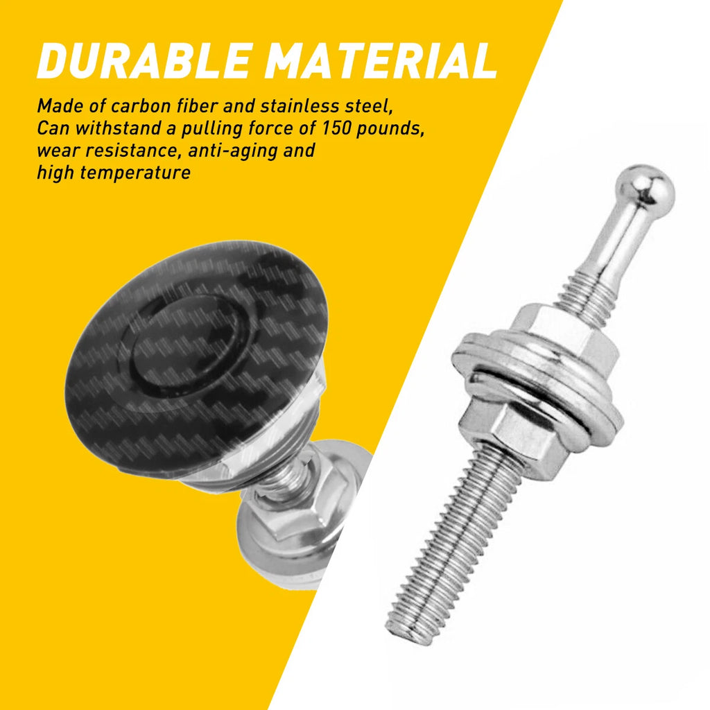 2X Hood Bonnet Quick Release Pins for Universal Cars