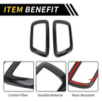 Set of 4 Carbon Fiber Door Handle Bezel Cover Trims for Toyota Tacoma (2016–2023)