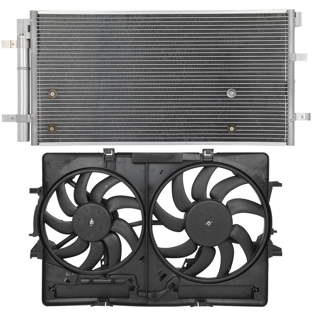 Electric AC Condenser Cooling Fan Kit for Audi Q5 A4 Quattro (2009–2017)