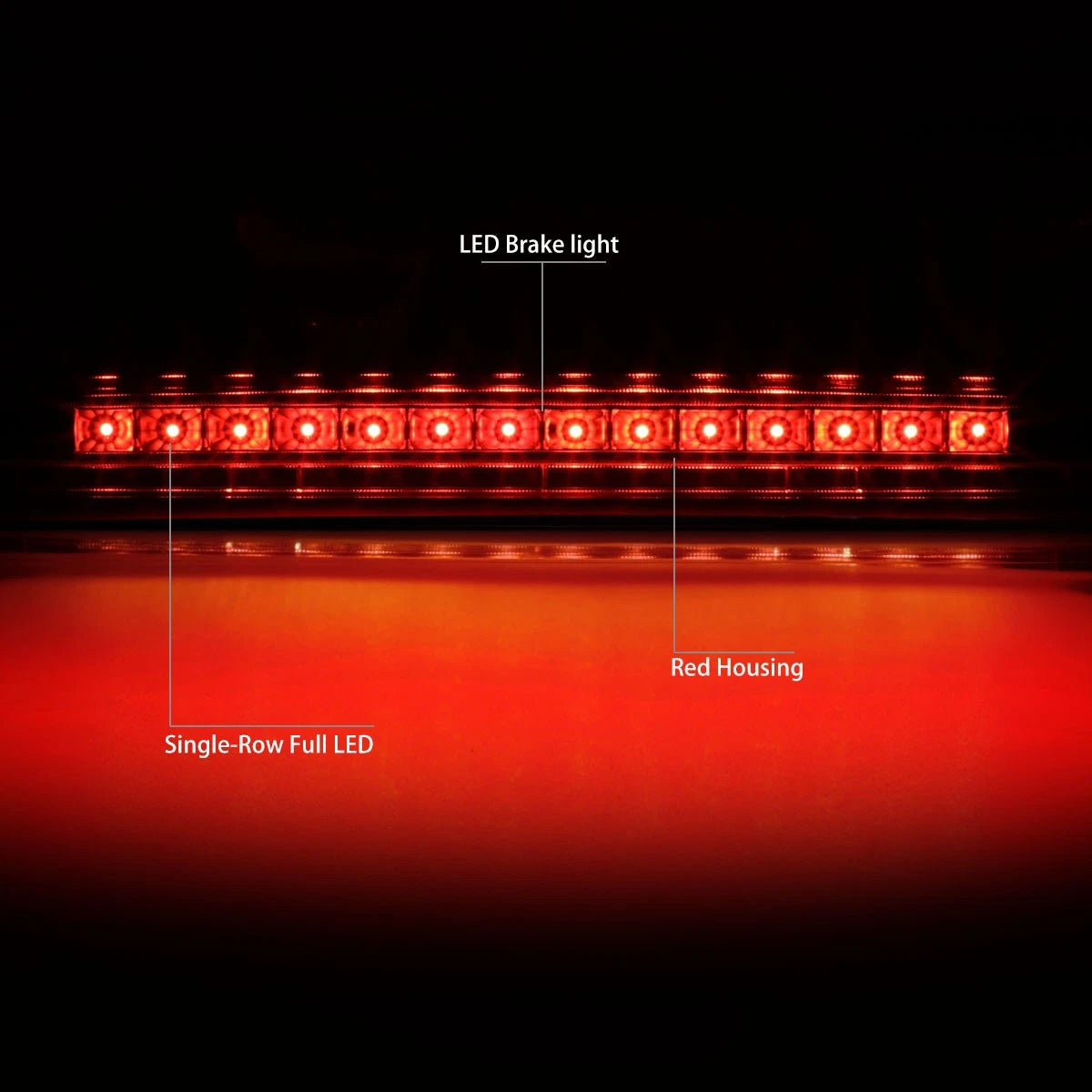 Full LED Third Brake Light for Scion TC (2005–2010) - Red Housing