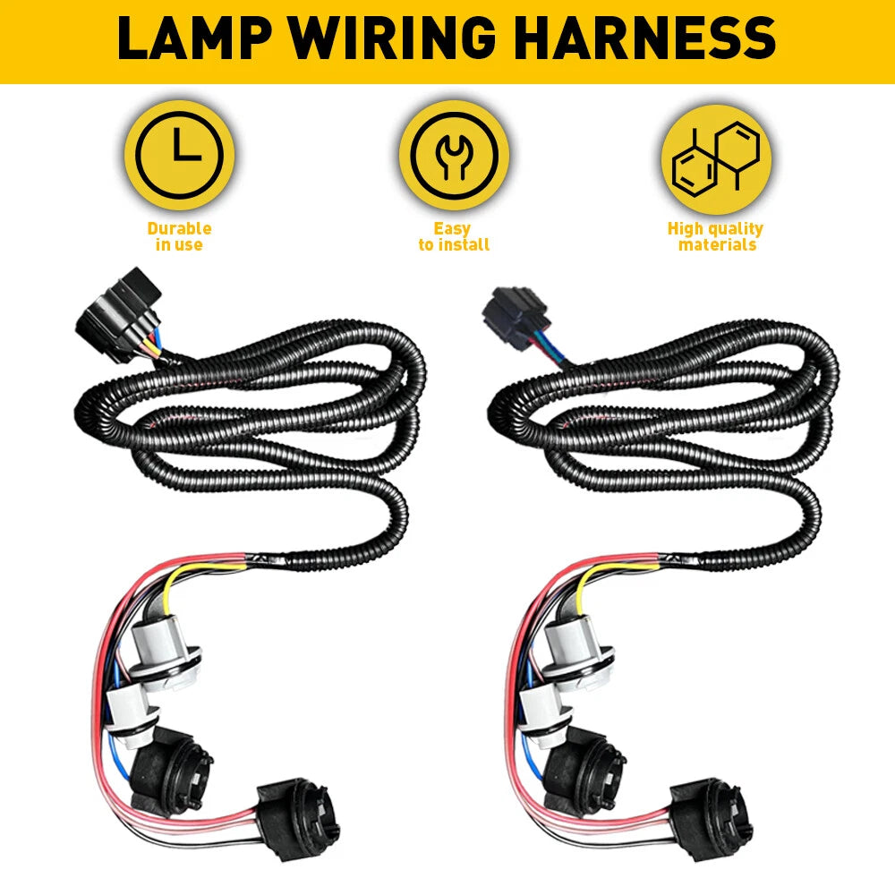 Set of 2 Tail Light Wiring Harness for Chevy Silverado GMC Sierra