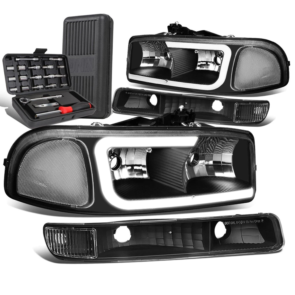 LED Bar Headlight Bumper Lamps for Sierra Yukon (1999–2007)